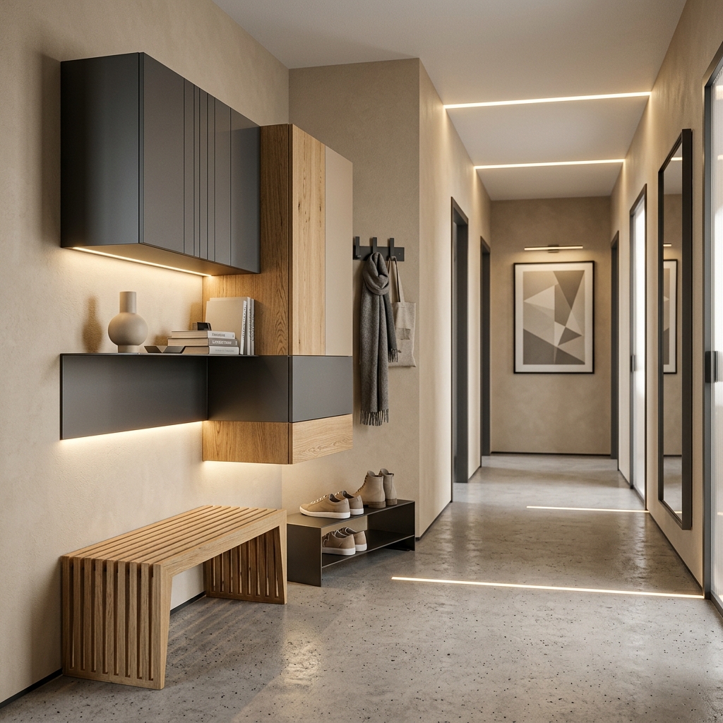 Современная прихожая Комби с LED подсветкой