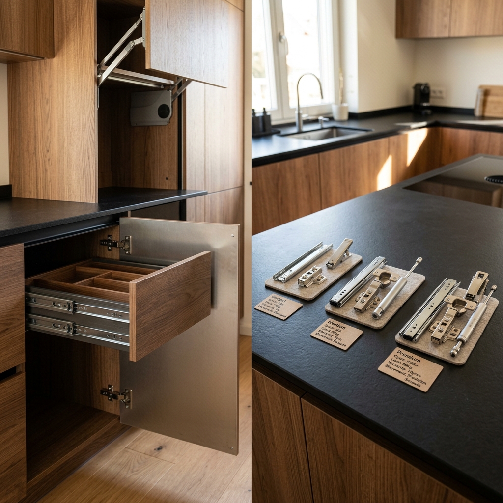 Фурнитура: 90% переплаты — за бренд или за ресурс? Честный разбор петель, направляющих и подъёмников 2026