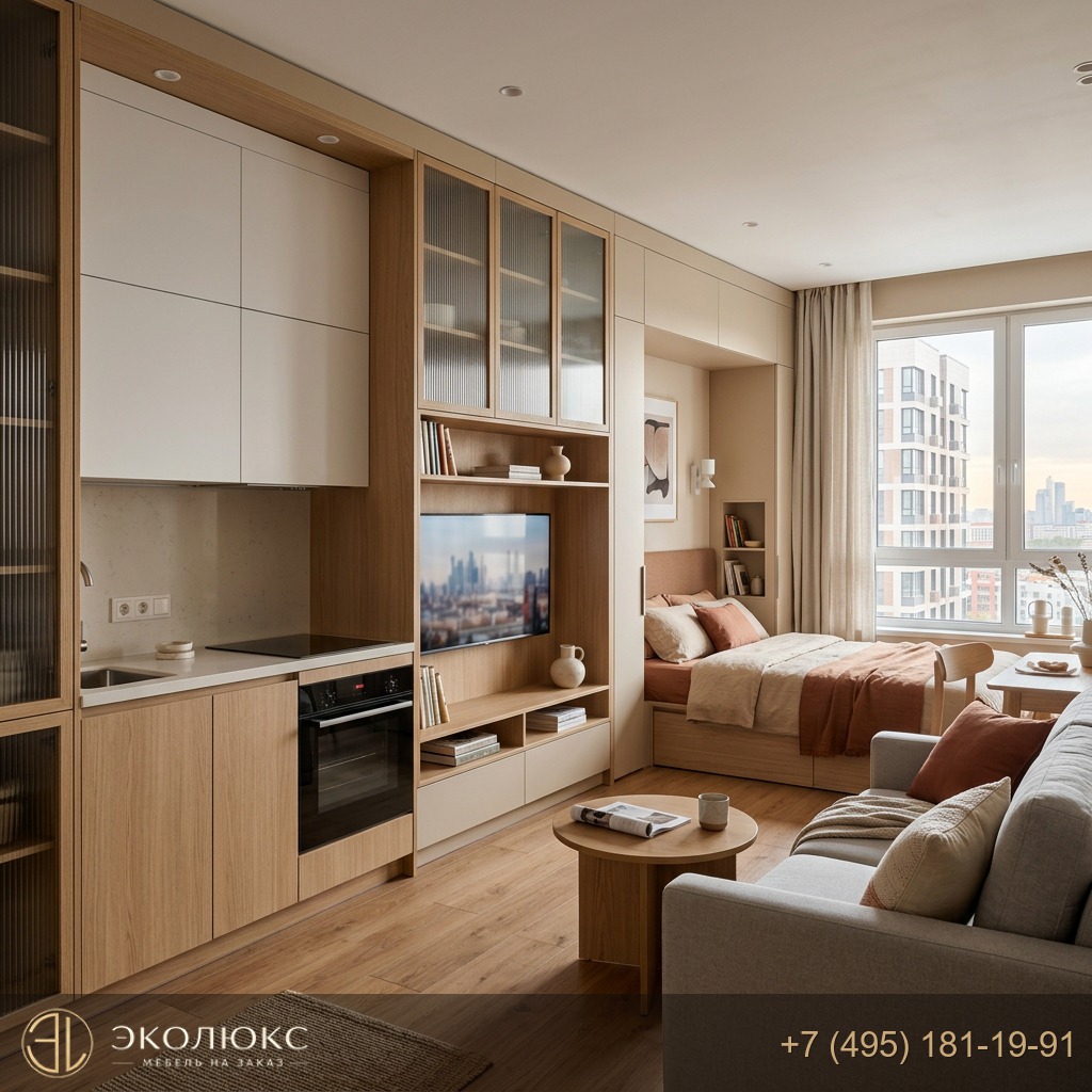 Мебель для студии 27 кв м
