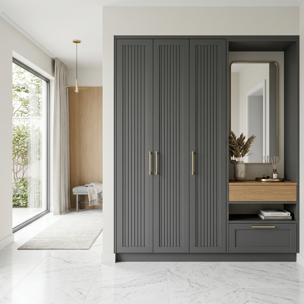 Современная прихожая с распашными фасадами Омега